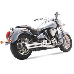 Vance & hines exhaust powershots chrome yamaha road star 1700 2004-2007