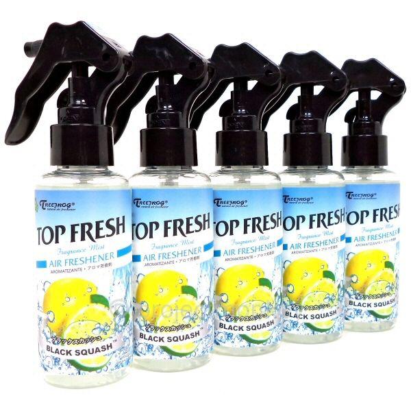 Treefrog air freshener top fresh black squash lot of 5 fragrance mist spray