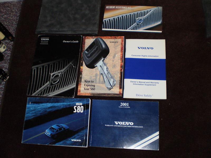 2001 volvo s80 car owners manual books guide case all models