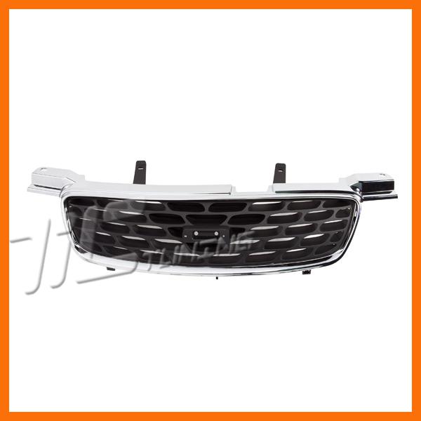 00-03 nissan sentra chrome surround molding ni1200190 black grille insert 1.8l