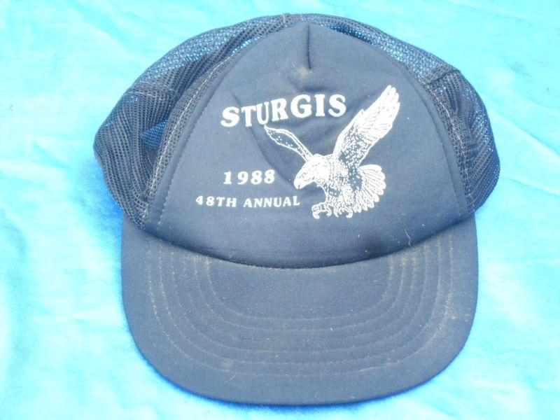 Vintage 1988 48th. annual sturgis rally cap,  stored for 25 years 