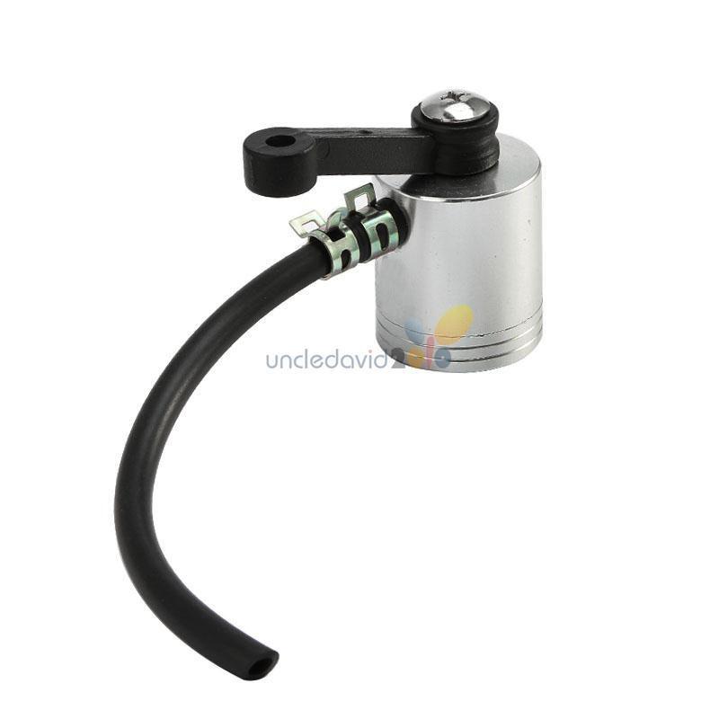 Silver universal motorcycle front brake clutch tank cylinder fluid oil reservoir