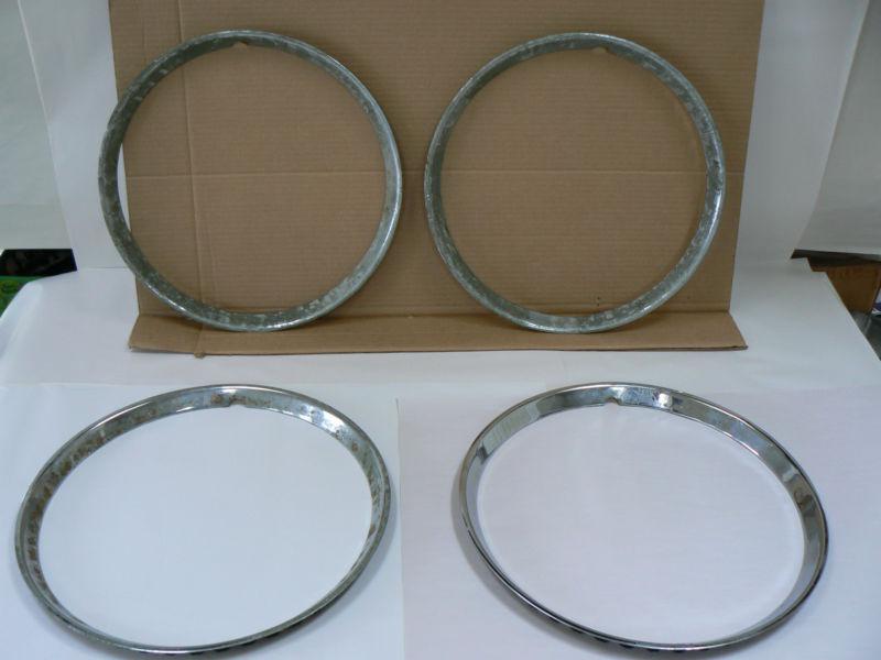 Jaguar mk vii viii ix 16" wheel trim rings 7 8 9 xk 120 140 xk120 xk140 ???