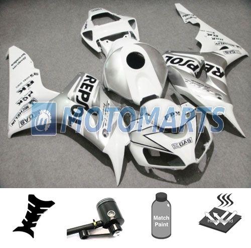 Bundle inj fairing w/ brake fluid reservoir oil pot for honda cbr1000rr 06 07 ai