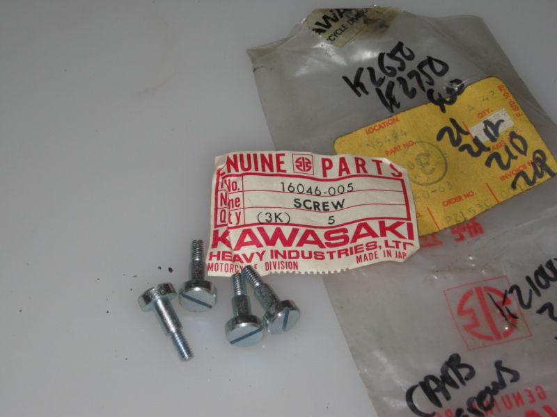 Kawasaki kz650,kz750,kz900,z1,z1a,z1b,z1p,kz1000,z1r,kz1300 carburetor screws 