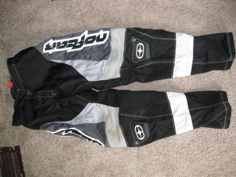 No fear motorcross pants 32" black/grey