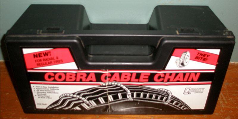 Cobra cable tire snow chains, stock # 1038 (new in box)