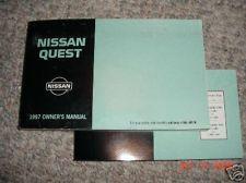 1997 quest owners manual. oem.