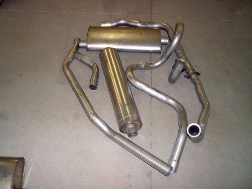 1963 cadillac single exhaust system, aluminized without resonator