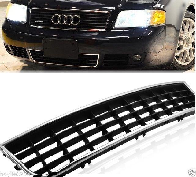 2002-2005 audi a6 c5 oem replacement chrome front bumper center lower grill