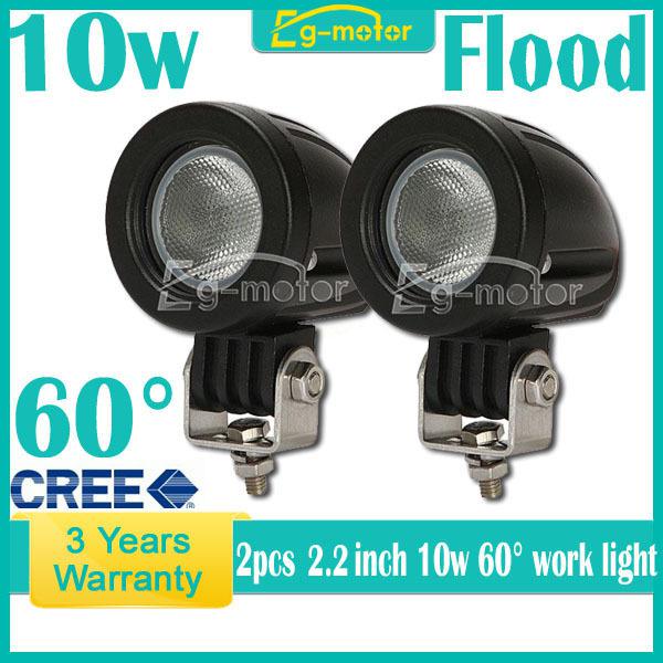 2x 10w high power cree led work light fog lamp flood beam car moto bike motobike