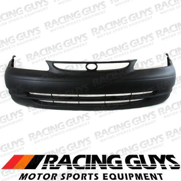 98-00 toyota corolla front bumper cover raw black new facial plastic to1000199