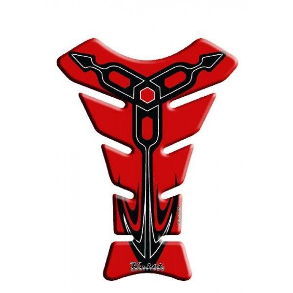 Keiti gas tank protector pad - t4 -yamaha fork emblem - red _tym-308r