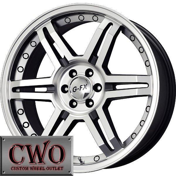 18 black g-fx or7 wheels rim 6x132 6 lug gmc acadia buick enclave chevy traverse