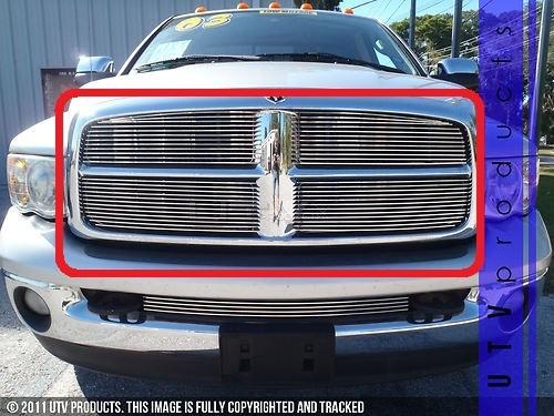 2002 2003 2004 2005 dodge ram 2500 upper billet grille chrome main 4pc custom 