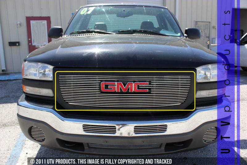 2003 - 2007 gmc sierra 1pc chrome upper billet grille kit