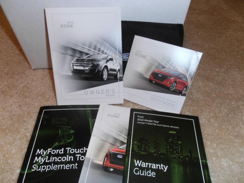 2012 ford edge owner's owners manual +++!