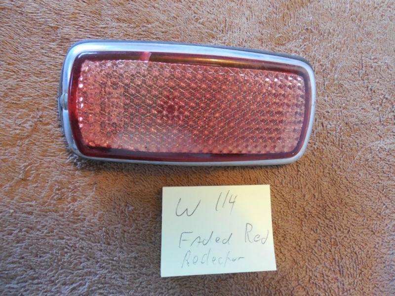 Mercedes w108 w109 w111 w113 w114 oem rear back side marker reflector lens red