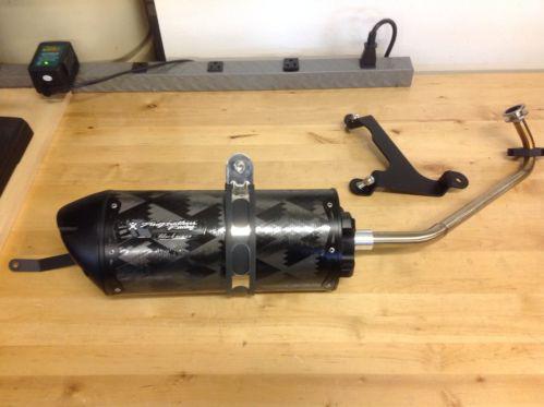 Two brothers yamaha zuma 50f 2012-2013 vale full exhaust m2 carbon fiber black 