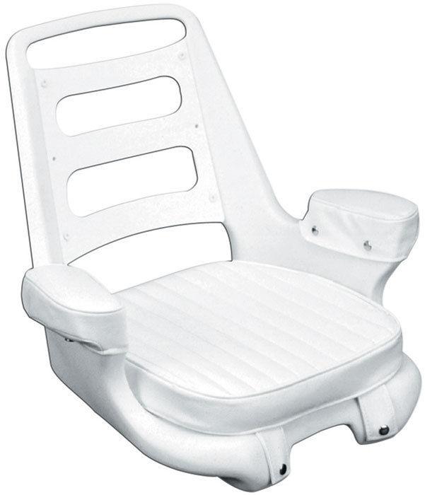Moeller helm seat - chair only no cushions - white - st2090-d