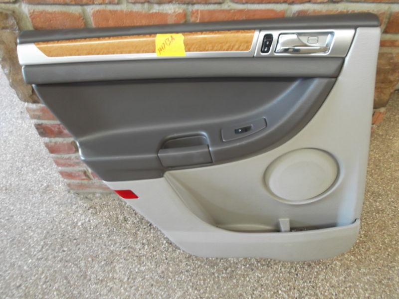 04 05 06 chrysler pacifica - driver rear door panel  interior trim code zll2