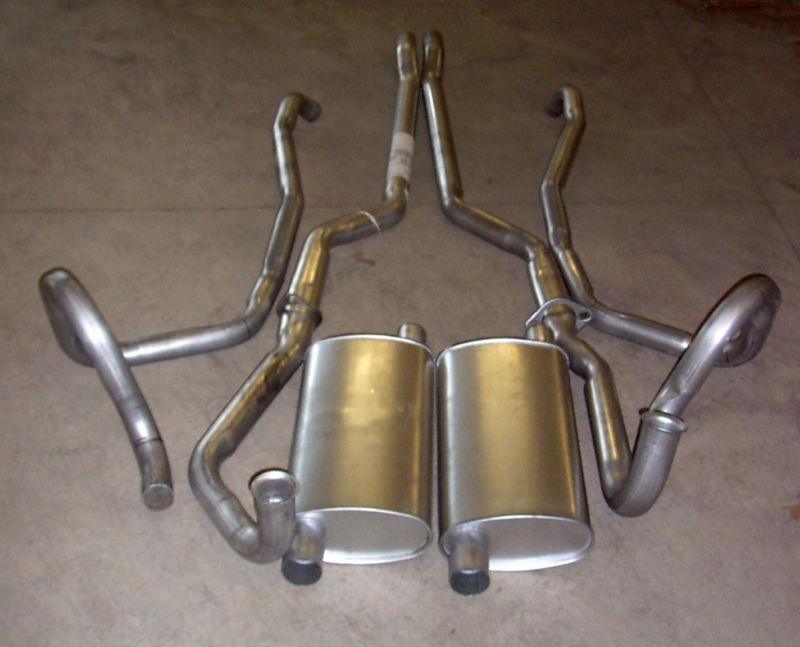 1964-1965 gto, lemans & tempest ram air dual exhaust system, aluminized