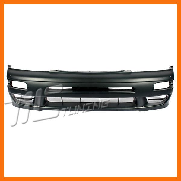 97-99 maxima unpainted primered plastic front bumper w/o fog lamp hole set