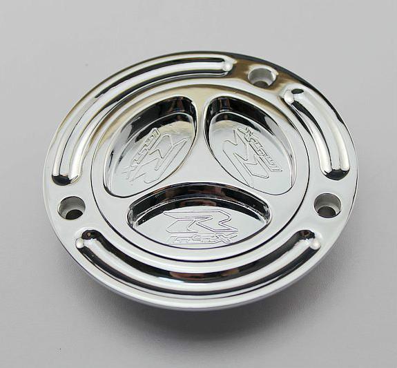 Chrome keyless fuel tank gas cap for suzuki gsxr 750 2004 2005 2006 2007 2008