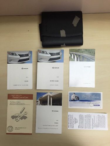 2013 lexus es 350 / es 350h owners manual with case