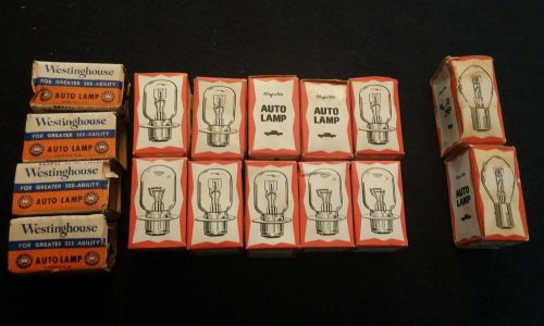 16 vintage auto lamp bulbs westinghouse &amp; royalite