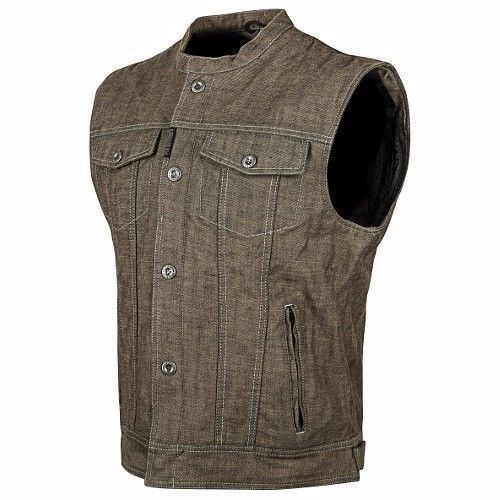 Speed and strength soul shaker brown denim vest size md 870175