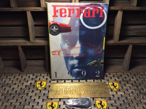 1992 ferrari yearbook (stored 2 decades) (rarely opened) (buy oem)) +bonus