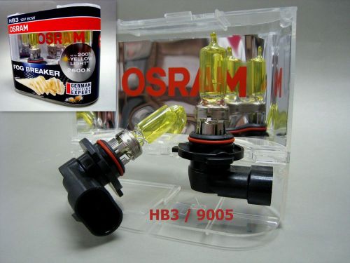 Hb3 9005 osram 12v 60w fog breaker 2600k yellow globes bulb #ewa5 x 2 pcs