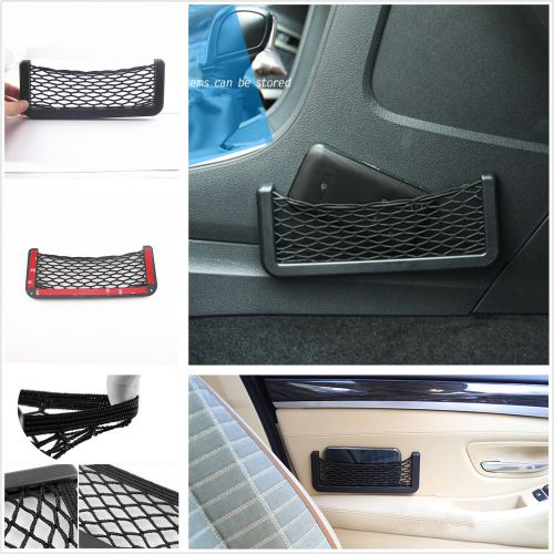 Car suv storage elastic net string bag organize iphone 6 phone fuel card tickets