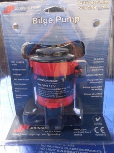 Johnson cartridge bilge pump 500 gph