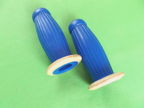 Lambretta barrel handle bar grip pair light blue for li/gp/tv/sx