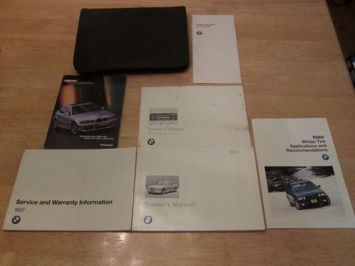 1997 bmw m3 coupe / sedan owner manual with case oem owners