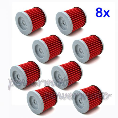 8pcs oil filter for kawasaki kfx400 klx400sr arctic cat dvx400 ts 2006 ts 2007