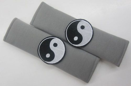 2 pcs car seat belt seatbelt shoulder pad cover chinese laozi yin yang tai chi g