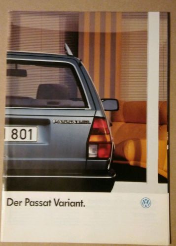 1988 volkswagen passat variant dealer sales brochure - in german