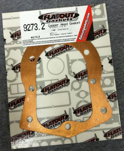 Copper head gasket blockzilla 2 .140 bore coated junior drag go kart cart briggs