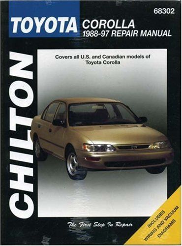 Chilton&#039;s repair manual, toyota corolla, 1988-97