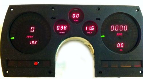 Camaro led digital gauge dash panel for 1982 - 1990 intellitronix  red leds!!