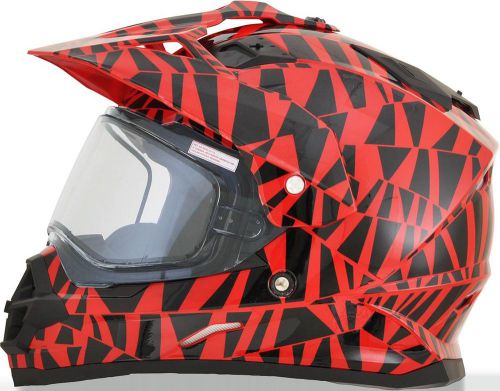 Afx 0121-0763 fx-39ds se dazzle snow helmet red