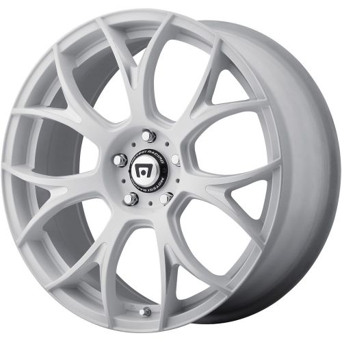 17 (17x8) motegi mr126 5x114.3 +38mm matte white wheels rims