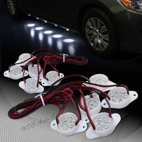 Brabus style white 90-led underglow under car puddle lighting lamp universal 1