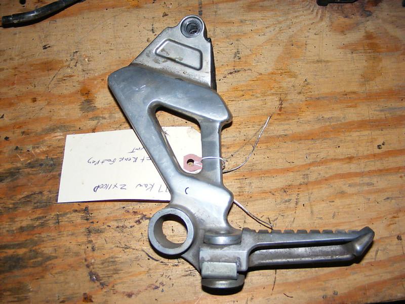 97 kawasaki zx1100d rear foot peg and bracket left