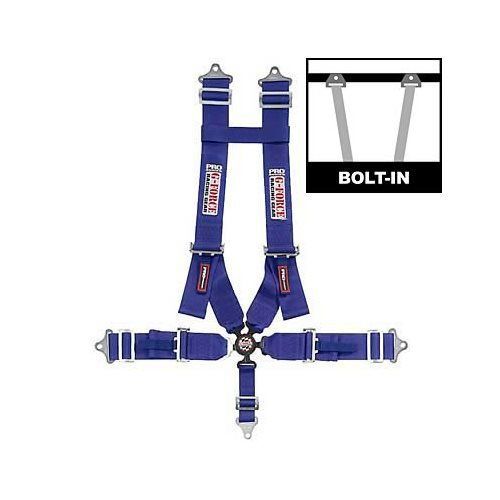 G-force racing 7030bu harness complete camlock h-type bolt-in floor blue ea