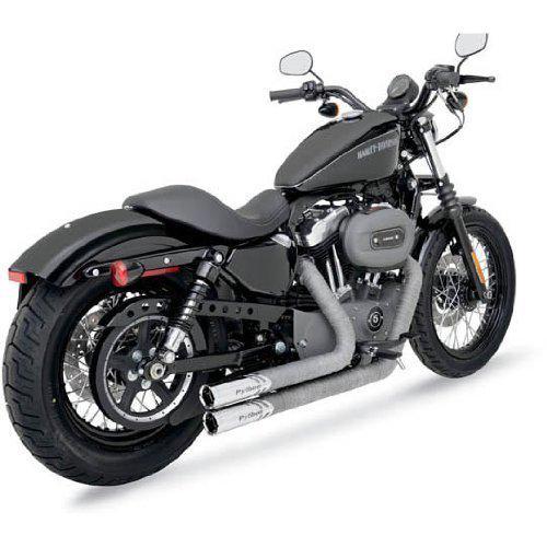 Python/drag special python throwbacks 2-into2 exhaust for 2006-2011 harley dyna