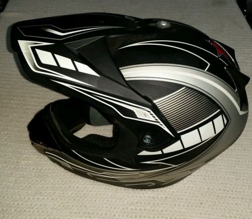 Mens multi-colored (m 57-58cm) motocross helmet